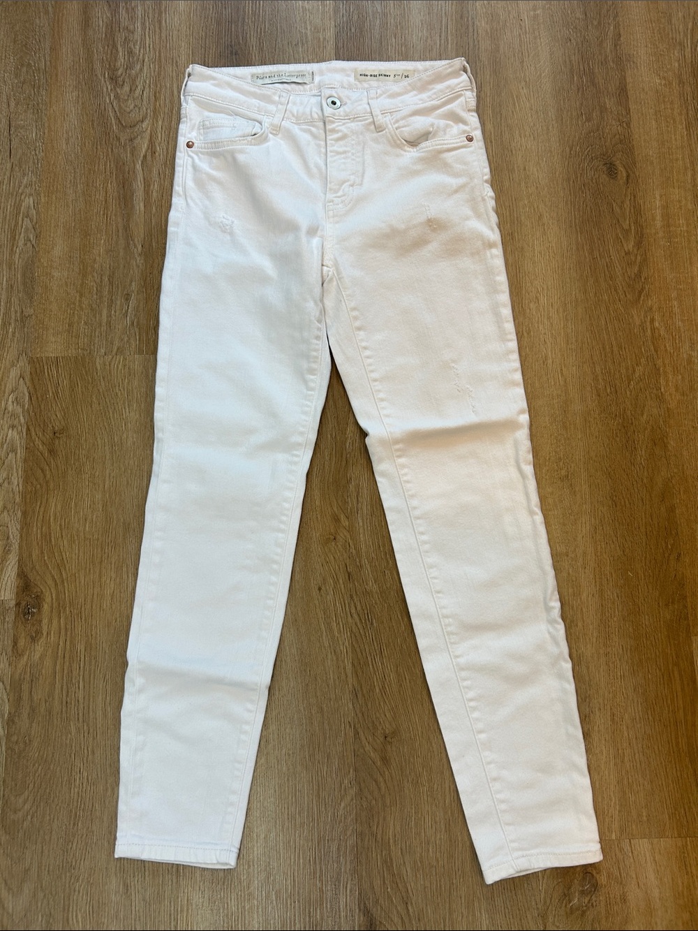 Pilcro and the Letterpress White Skinny Jeans by Anthropology